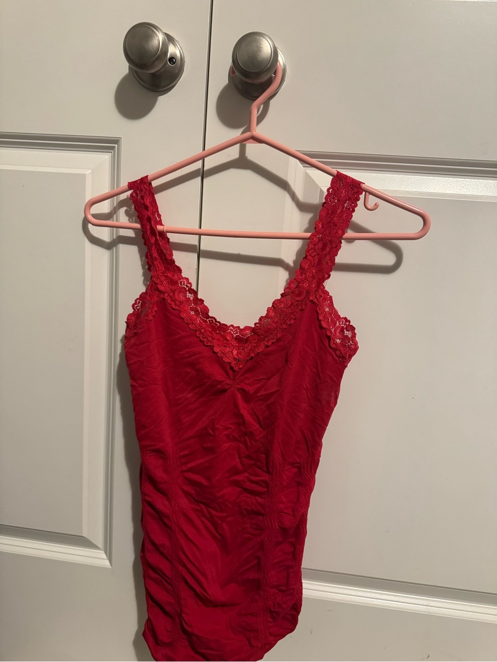 Kismet Red Lace Trim Camisole